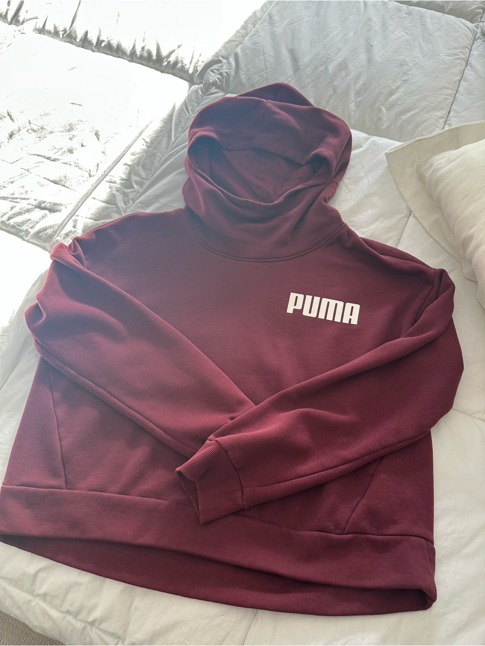 Puma Crewneck Sweatshirt with oversized Hood, size large - Picture 7 of 14